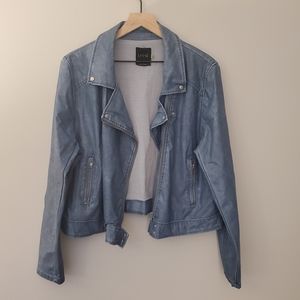 Lysse faux leather moto jacket